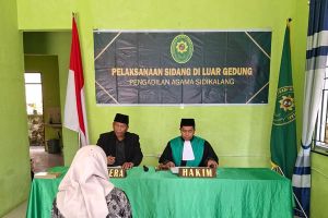 Pengadilan Agama Sidikalang Adakan Sidang di Luar Gedung